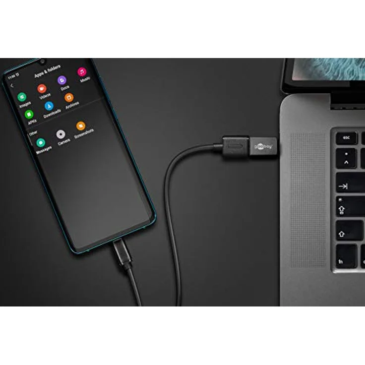 Goobay 56621 USB-C auf USB Adapter, A 3.0, Grau – Bild 6