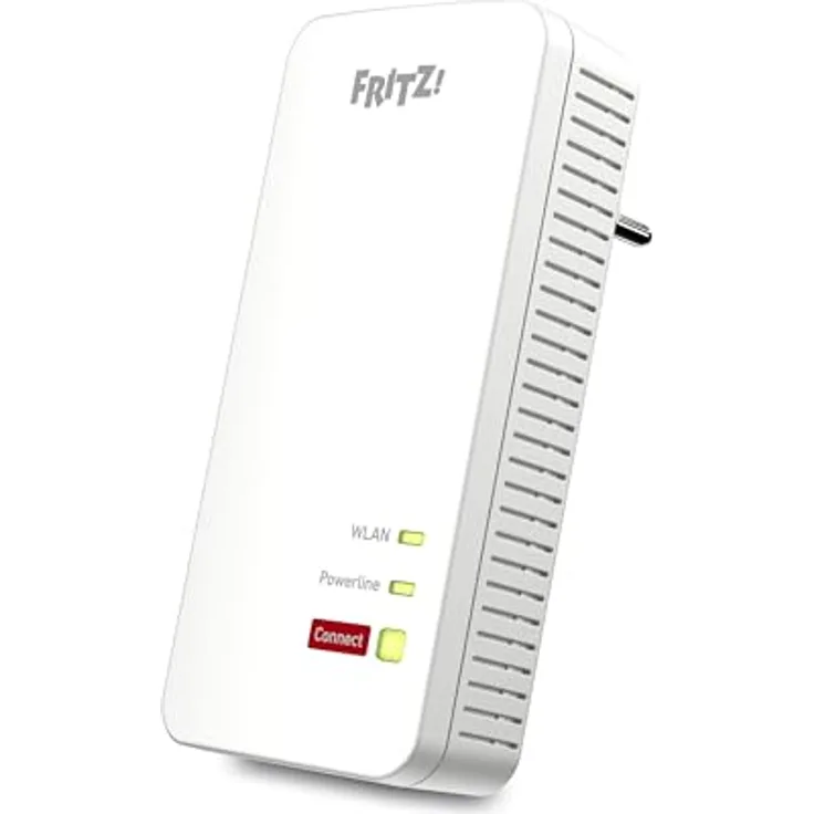 AVM Fritz!Powerline 1240 AX Single Adapter (Gigabit-Powerline mit Wi-Fi 6, WLAN-Access Point, ideal für Media-Streaming, HD-Videos, Internet-TV, 1.200 MBit/s, deutschsprachige Version)