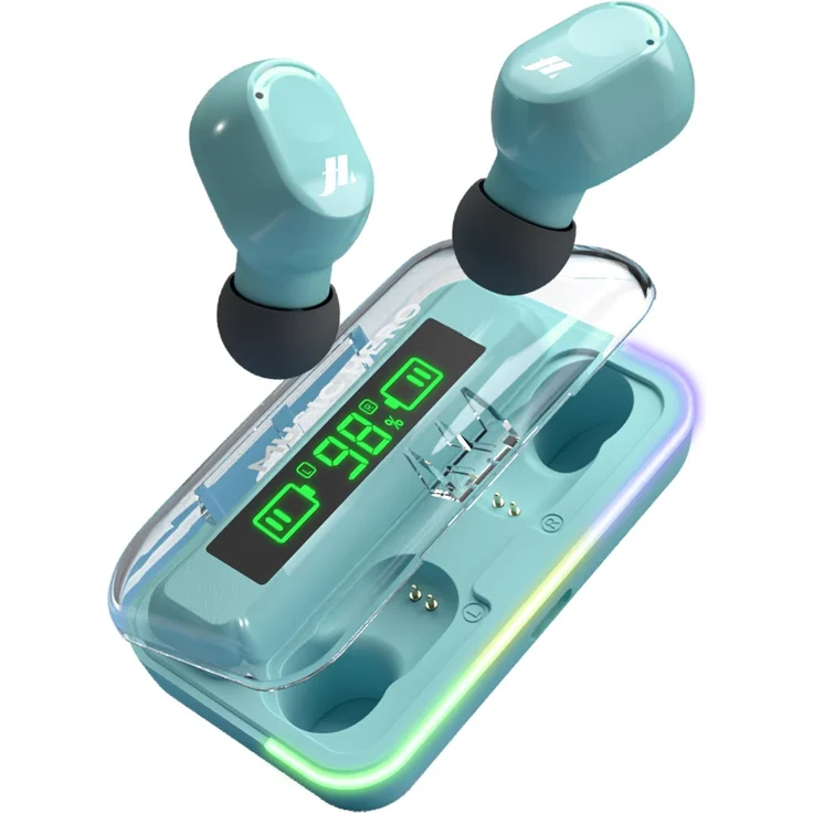 SBS TWS-Ohrhörer mit Ladecase und LCD-Bildschirm, kabellose In-Ear Kopfhörer mit Touchpad-Fernbedienung und klarer Klangwiedergabe