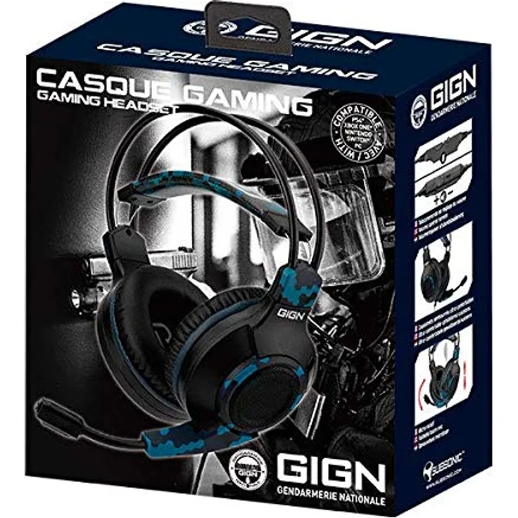 Subsonic GIGN - Gaming-Headset 50 Mm mit Mikrofon - Gamer-Zubehör für PS5 - Xbox Serie X - PS4 - Xbox One - PC Nintendo Switch (Nur mit Fortnite)