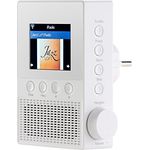 VR-Radio WLAN Radio Steckdose: Steckdosen-Internetradio IRS-300 mit WLAN, 6,1-cm-Display, 6 Watt (Steckdosenradio mit Fernbedienung, Steckdosenradio Internetradio, Lautsprecher iPad)