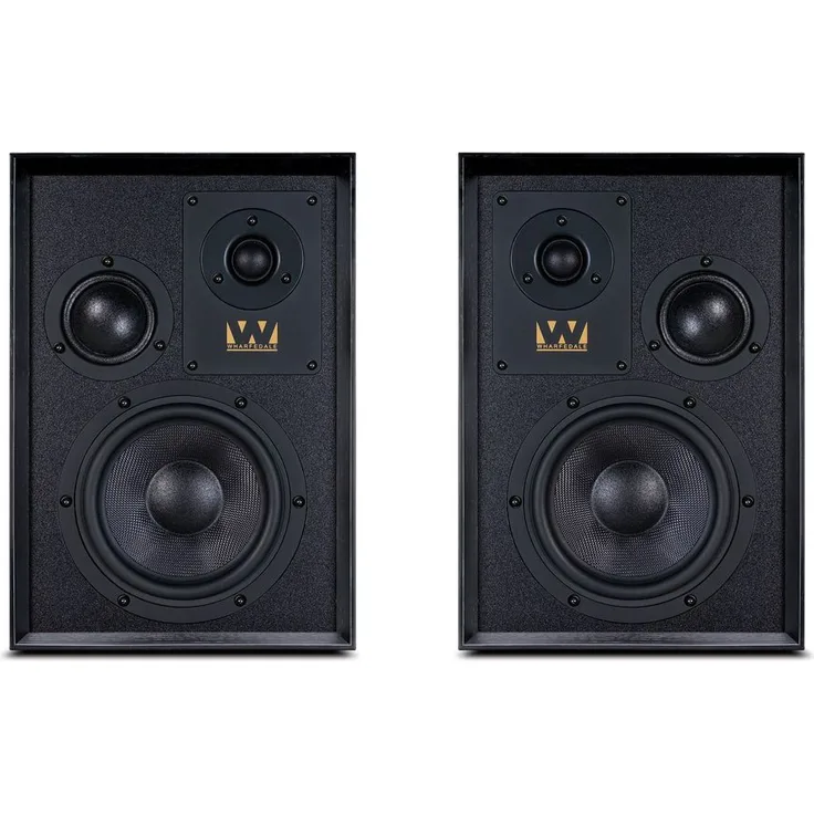 Wharfedale Super Denton Regallautsprecher, Schwarz