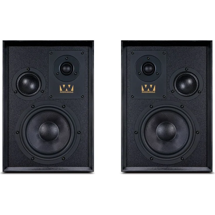 Wharfedale Super Denton Regallautsprecher, Schwarz