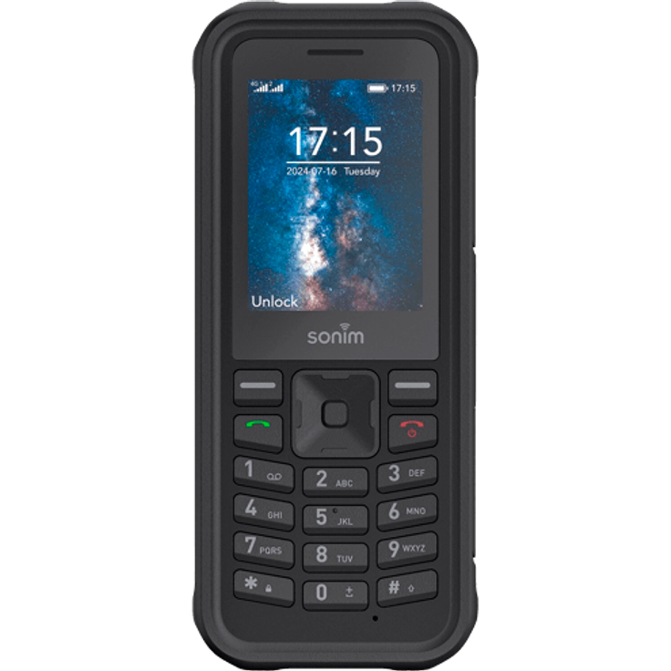 Sonim XP100, Smartphone mit 4G, 128 MB Speicher, wasserdicht (IP-X8), schwarz