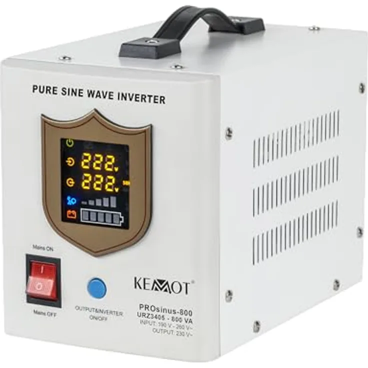 Kemo Unterbrechungsfreie Stromversorgung 500W 12V, USV für zuverlässigen Stromschutz