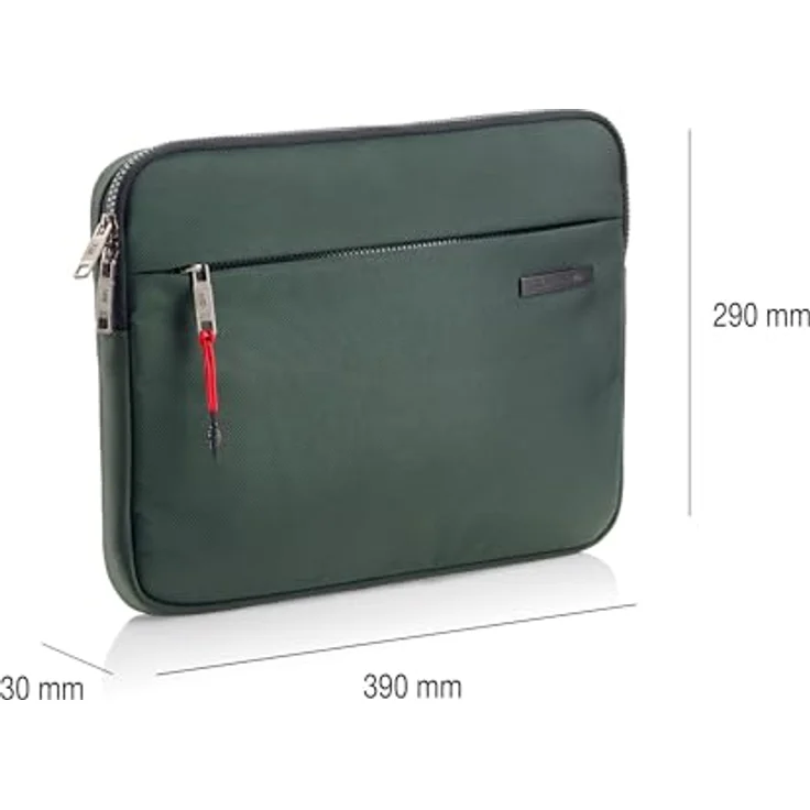 Miquelrius Bag to Work Series, Laptop Hülle 15"&16", wasserabweisende Notebooktasche, grün – Bild 2