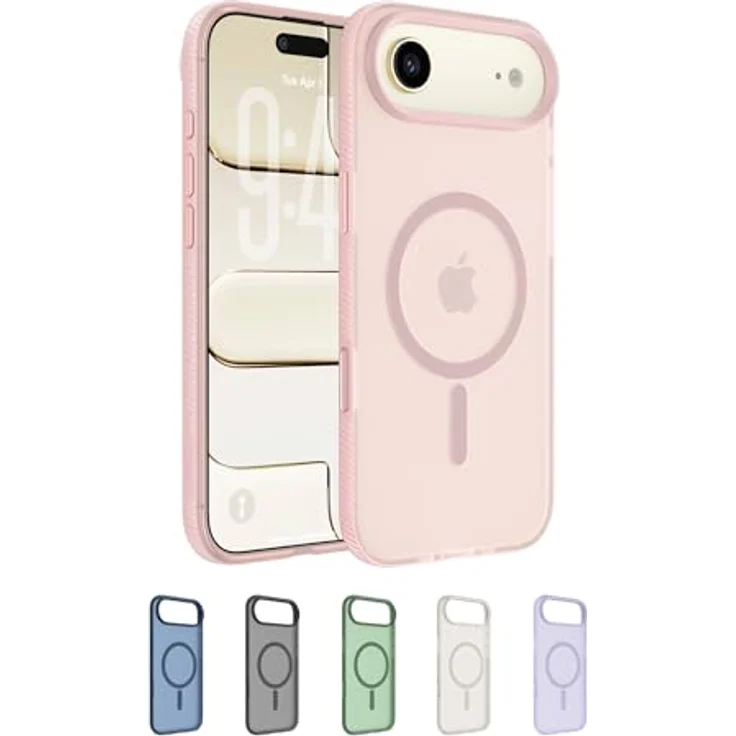 Belkin Grip Magn. Schutzhülle iPhone Air, pink, mit Stoßschutz und integrierter Kamerasteuerung – Bild 1