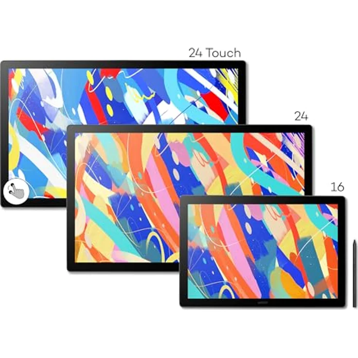 Wacom Cintiq 24 pen DTK246, Grafiktablett mit 23,8 Zoll LCD-Display, 2560 x 1600 Auflösung, 99 % DCi-P3 Farbraumabdeckung, kabelgebunden, USB-C und HDMI – Bild 3