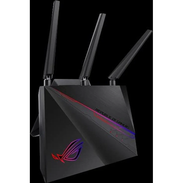 Asus GT-AC2900 ROG Rapture Gaming Router (Ai Mesh WLAN System, WiFi 5 AC2900, Aura Sync LED, VPN Fusion, Geforce Now, 4x Gigabit LAN Link Aggregation, 1.8 GHz DC CPU, AiProtection, USB 3.0) – Bild 5