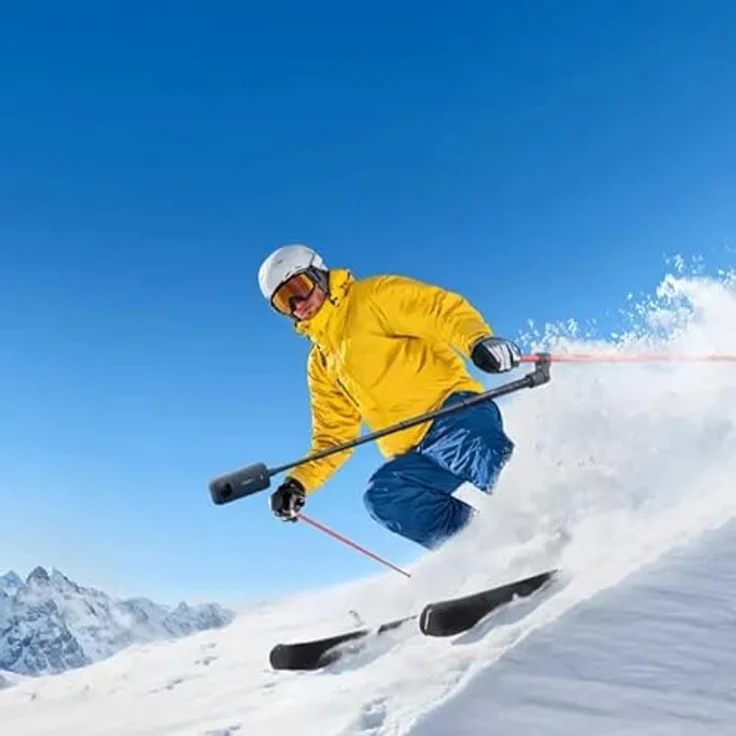 Insta360 Skistock-Halterung, schwarz, ideal für Selfie-Sticks – Bild 7