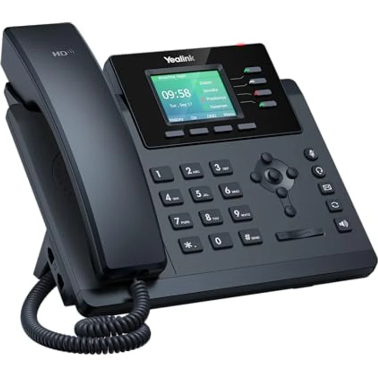 Yealink SIP-T34W, VoIP-Telefon mit integriertem Wi-Fi, HD-Audioqualität und 2,4-Zoll-Farbdisplay – Bild 2