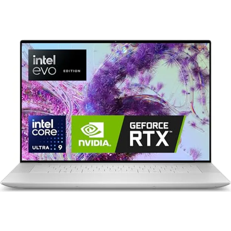 Dell XPS 16 9640 Laptop 16.3" OLED UHD+ Touch Display, Intel Evo Edition - Intel Core Ultra 9, NVIDIA GeForce RTX 4070 Graphics, 32GB RAM, 1TB, Windows 11 Home, Fingerprint Reader, Keyboard Deutsch