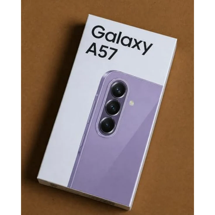 Samsung Galaxy A57 5G Smartphone, 6.7 Zoll, 128 GB, 50 MP Dreifach Kamera, Dual Sim, WiFi 6, Awesome Lilac