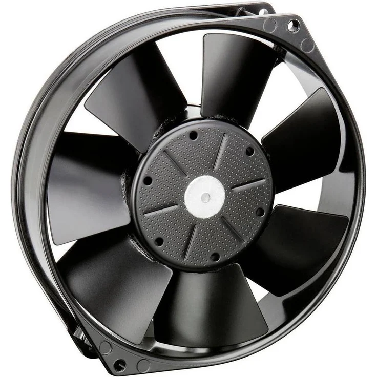 Papst Axiallüfter 24 V/DC, Gehäuselüfter mit 360 m³/h Luftmenge, Doppelkugellager und 3350 U/min, 150 mm x 38 mm