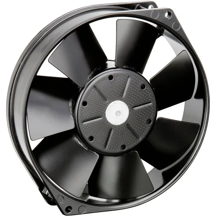 Papst Axiallüfter 24 V/DC, Gehäuselüfter mit 360 m³/h Luftmenge, Doppelkugellager und 3350 U/min, 150 mm x 38 mm