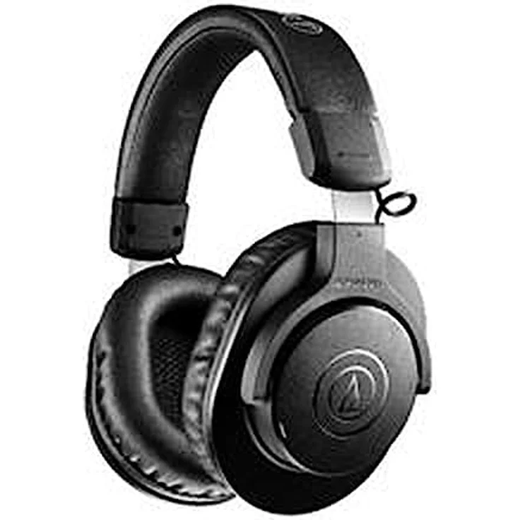 Audio-Technica ATH-M20xBT, kabelloser Over-Ear-Kopfhörer mit 60h Akkulaufzeit, kabelgebunden, Schwarz – Bild 2