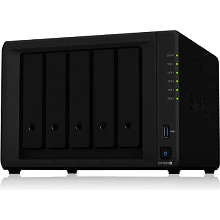 Synology DiskStation DS1522+ NAS/Storage Server Tower Ethernet LAN Black R1600 – Bild 1