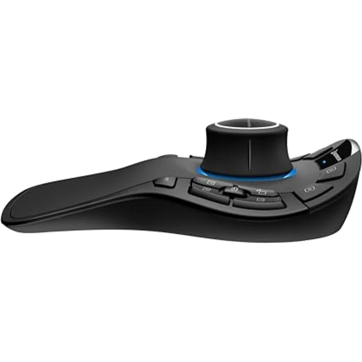 3Dconnexion SpaceMouse Pro Wireless Bluetooth 3D-Maus mattschwarz, patentsierte Sensortechnologie, QuickView-Tasten, wiederaufladbarer Akku. – Bild 5