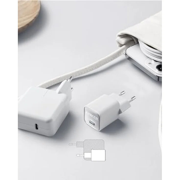 Anker 511 Nano 3 Ladegerät EU 30 W, tragbares Ladegerät, mehrfarbig – Bild 4