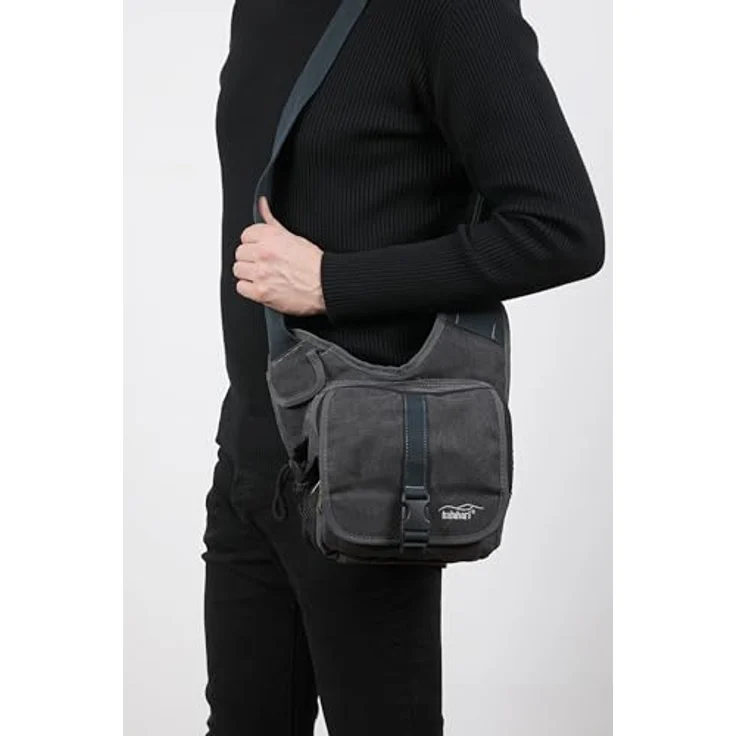 Kalahari K-51 Kikao Canvas Fototasche schwarz – Bild 8
