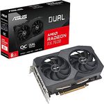 ASUS Dual Radeon RX 7600 V2 OC Edition 8GB GDDR6 Gaming Grafikkarte (AMD Radeon RX7600, PCIe 4.0, 1x HDMI 2.1, 3X DisplayPort 1.4a, DUAL-RX7600-O8G-V2)