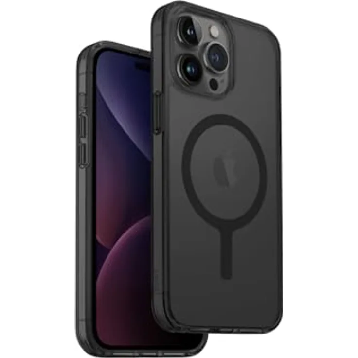 Uniq LifePro Xtreme Etui für iPhone 15 Pro Max 6.7", TPU-Hülle mit Magclick-Ladefunktion, Grau/Frost Smoke