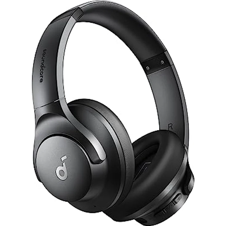 soundcore by Anker Q20i kabelloser Bluetooth Over-Ear-Kopfhörer mit Hybrid Active Noise Cancelling, 40h Spielzeit im ANC-Modus, Hi-Res Audio, tiefer Bass, Personalisierung per App(Schwarz) – Bild 1