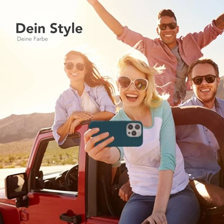 EAZY CASE Premium Silikon Handyhülle für iPhone 16 Pro, Slimcover mit Kameraschutz und Innenfutter, Softcase in Petrol – Bild 2