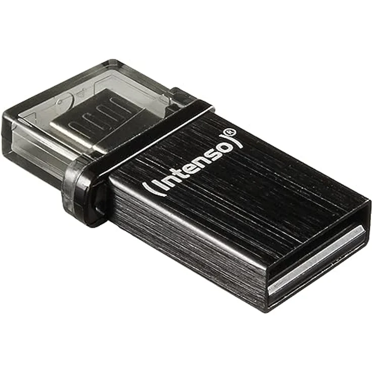 Intenso Mini Mobile Line On-the-go 8 GB USB-Stick USB 2.0 (USB und micro-USB) schwarz – Bild 2