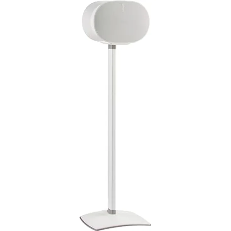 Sanus Lautsprecherständer mit Fester Höhe für Sonos Era 300 Single WSSE31, 82,07 cm Optimale Hörhöhe, Kabelmanagement, Gummifüßen - Weiß