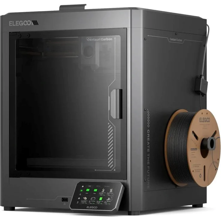 Elegoo 3D Printer Centauri Carbon, FDM-Drucker mit 800 mm x 800 mm x 1000 mm Druckvolumen, 64-Bit Quad-Core-Prozessor und automatischer Nivellierung