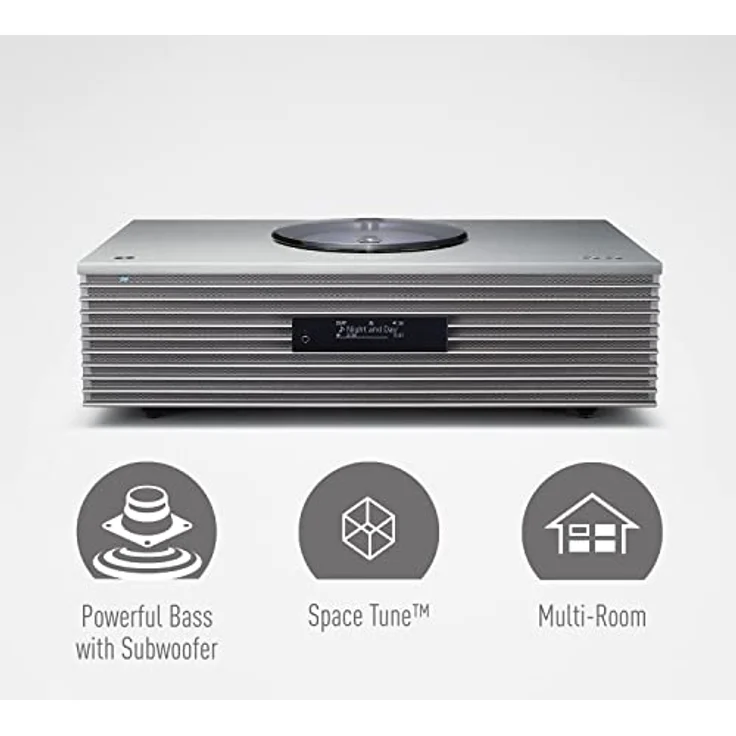 Technics SC-C65 Premium Kompaktanlage (Bluetooth, CD-Player, Internet-Radio, DAB+, UKW, USB) Silber – Bild 2