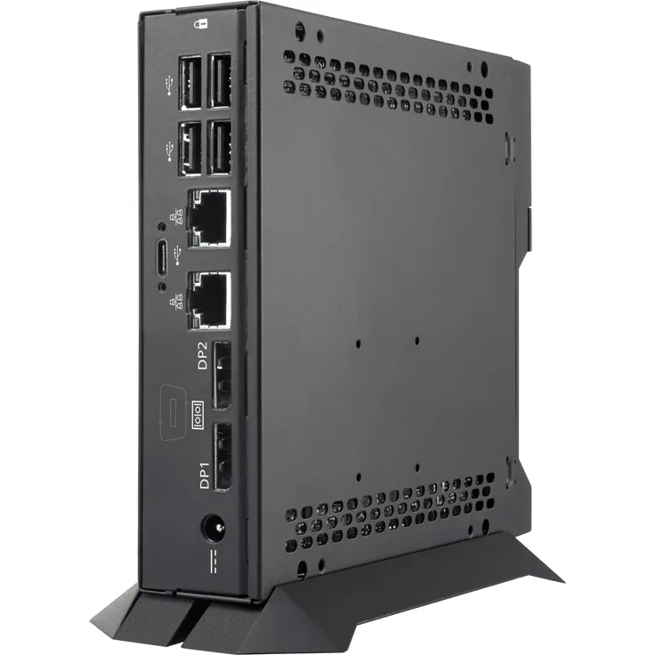 Step DS190P, Kompakter Desktop-PC mit Intel Celeron J4105, 4 GB RAM, 128 GB SSD und UHD Graphics 600, Schwarz