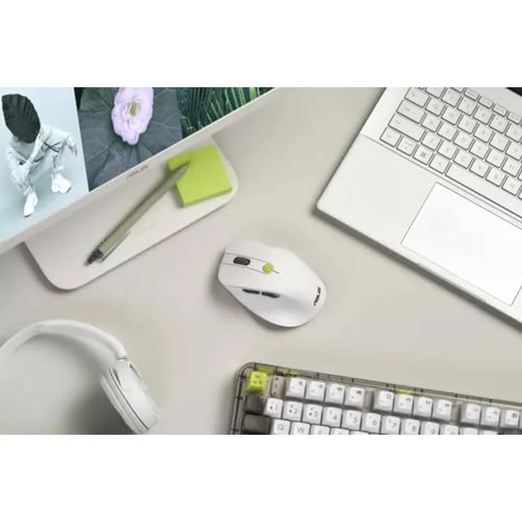 ASUS MD105, Universal Maus mit 2400 DPI, RF Wireless + Bluetooth, Volt Green – Bild 4