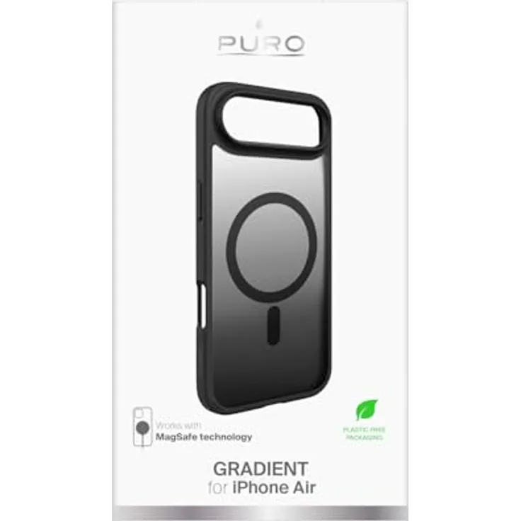 Puro Cover für Apple iPhone 17 Air, Gradient Hülle, schwarz
