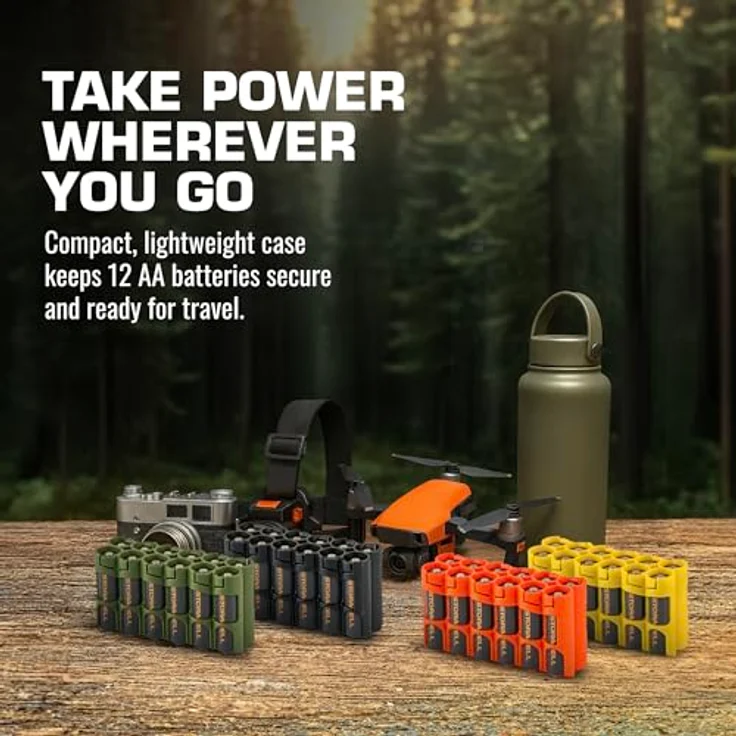 Powerpax 12 AA Akku Caddy – Vorsicht gelb – Bild 8
