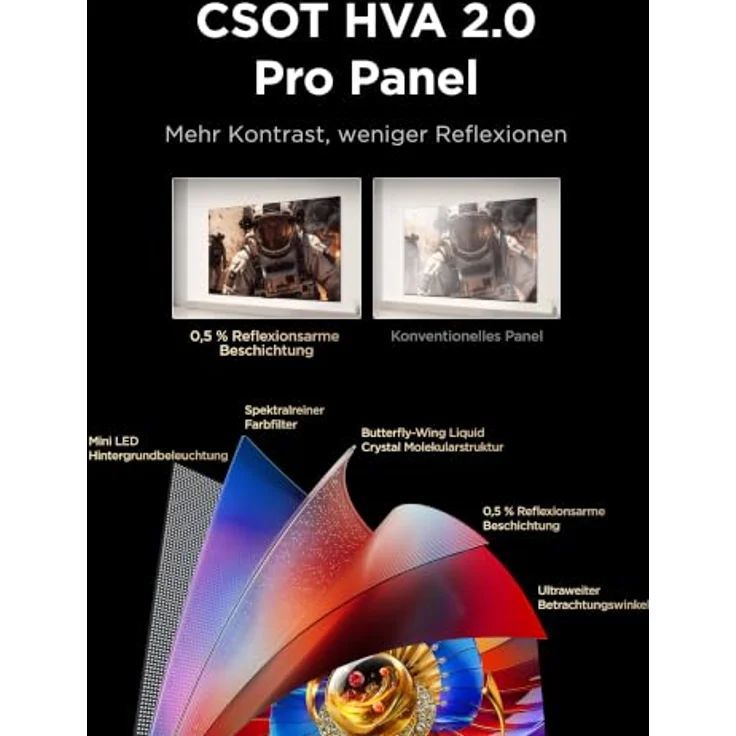 TCL Q7 85Q7D Pro, 85 Zoll 4K Ultra HD Mini LED Smart-TV mit Dolby Atmos, WLAN, 3840 x 2160 Pixel – Bild 14
