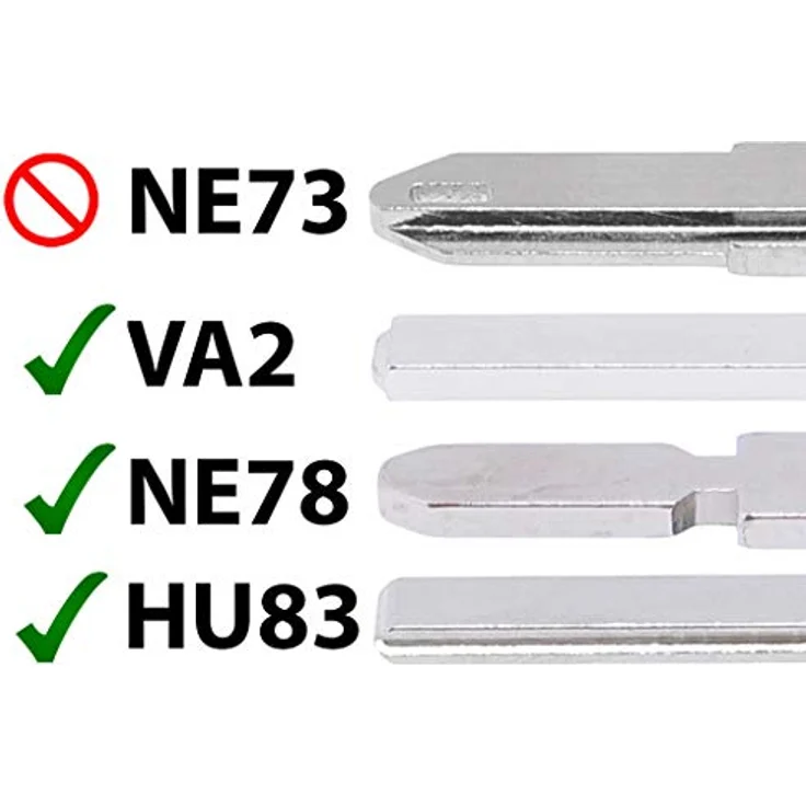 mt-key Reparatur Set Auto Schlüssel Ersatz Gehäuse, inkl. 2 Taster und VARTA CR2016 Knopfzelle, passend für Peugeot 107, 207, 406, 308 und Citroen C4, C1, C2 Funk Fernbedienung – Bild 2
