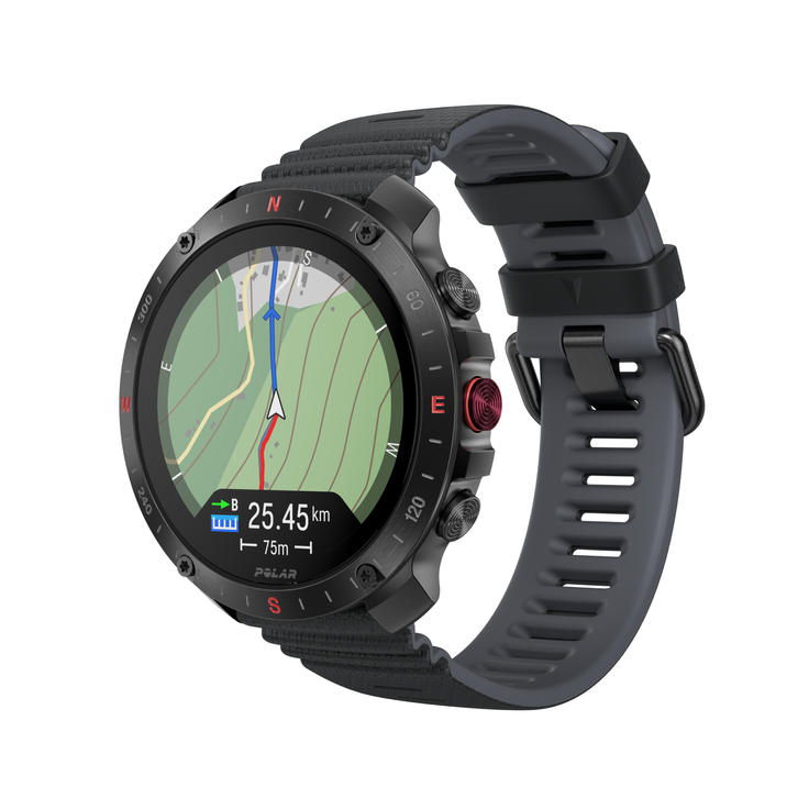 Polar Grit X2 Pro (48.60 mm, Edelstahl, S, L), Sportuhr + Smartwatch