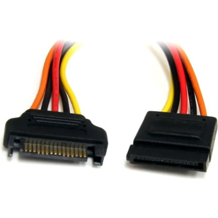 StarTech.com SATA Verlängerung 30cm - S-ATA 15 Pin Stromverlängerung Stecker / Buchse - interne Serial-ATA Stromverlängerung