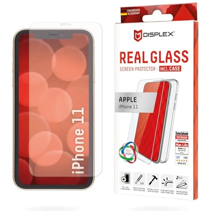 DISPLEX Displayschutz aus Real Glass + Case für iPhone 11 – Bild 2