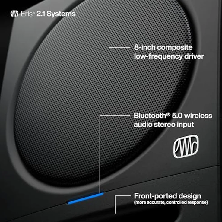 Presonus Eris 3.5 Studio Monitor-Boxen 2nd Gen PC-Lautsprecher (1 Paar, 50 W, Studioqualität, Ideal für Home-Studio - Musikhören - Gaming) – Bild 6