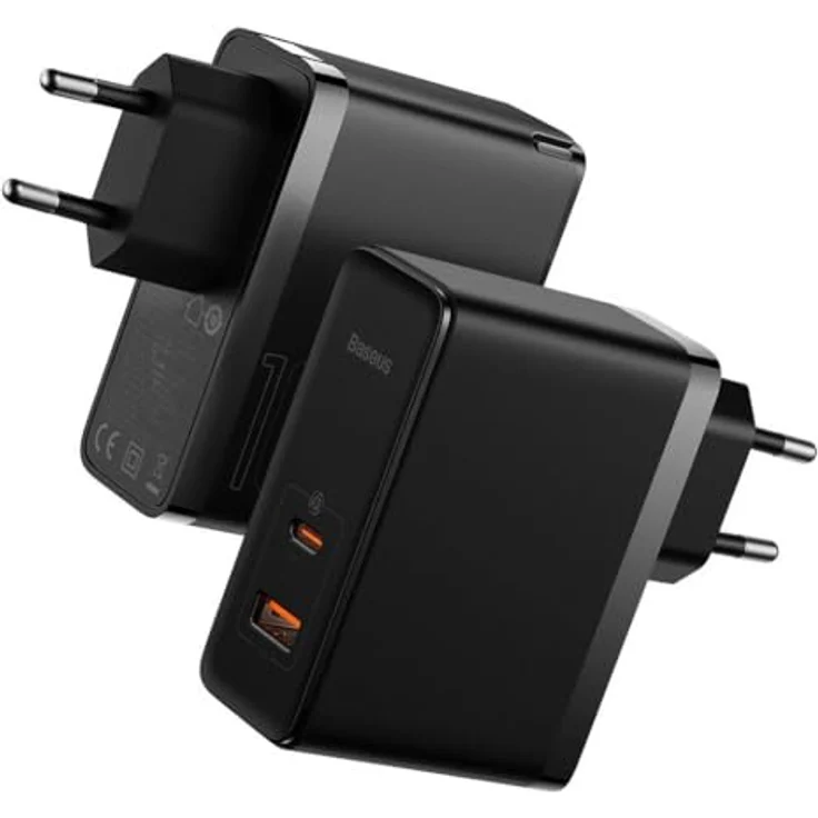 Baseus Travel Charger GaN5 Pro, 100W Quick Wall Charger mit PD3.0, QC4.0+, AFC, EU Schwarz – Bild 3