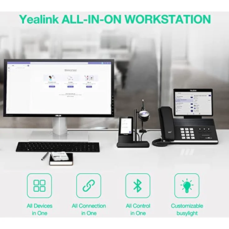 Yealink Microsoft rtified Teams Premier DECT Wireless Headset (WH66 Mono TEAMS) – Bild 2