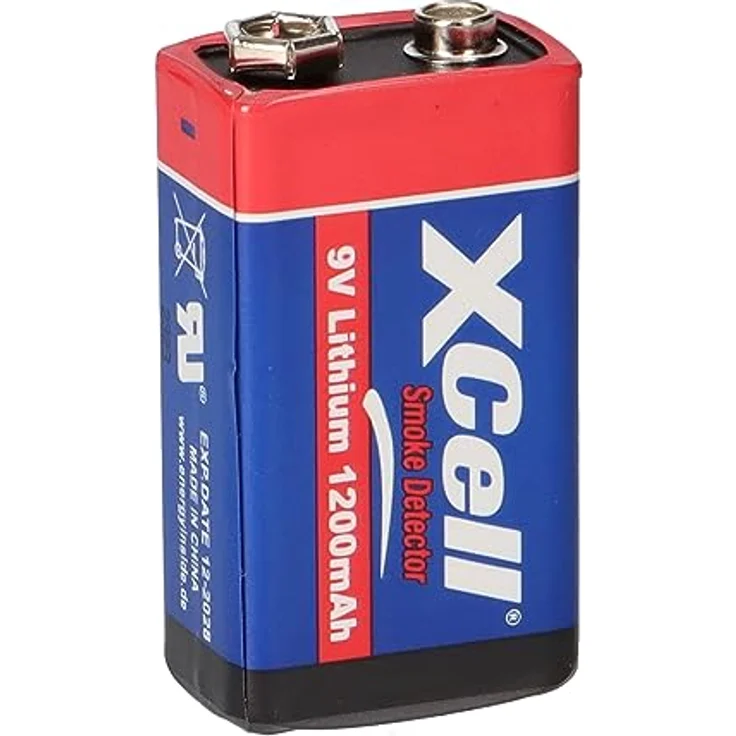 4x XCellLithium 9V Block Hochleistungs- Batterien für Rauchmelder /... – Bild 3