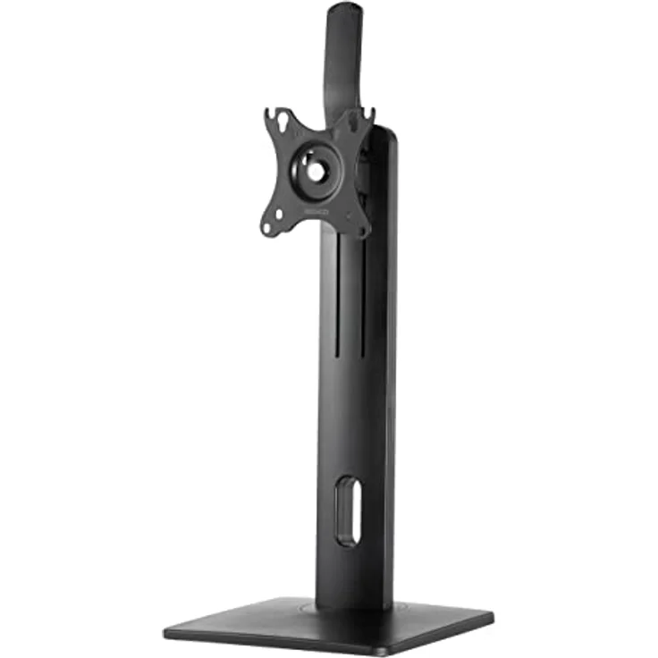 Deltaco ARM-0310 Freistehender Tisch-Monitorhalter 32", Höhenverstellbar, Schwarz, mit Kabelführung und drehbarer Basis – Bild 1