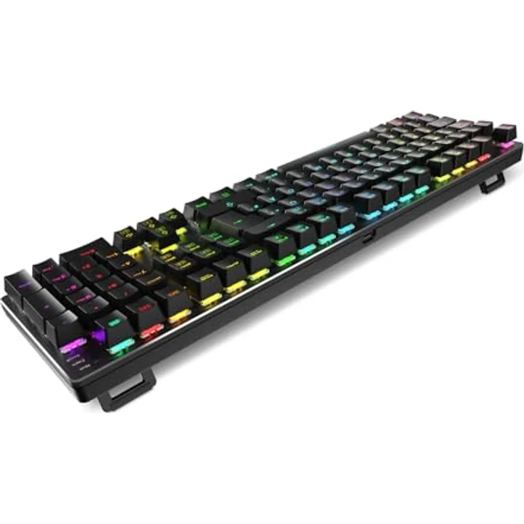 Sharkoon Skiller SGK36W RGB Huano Red USB Gamer Keyboard schwarz, kabelloser Betrieb, anpassbare RGB-Beleuchtung und rote Huano-Schalter – Bild 5
