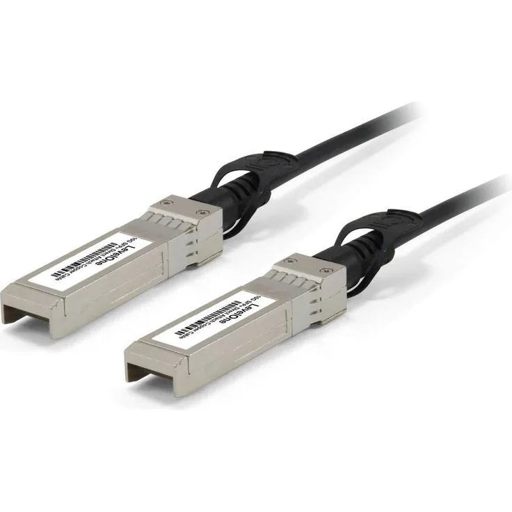 LevelOne 10GBase Direktanschlusskabel, 5 m Twinaxial Transceiver, passiv, SFP Stecker, Schwarz