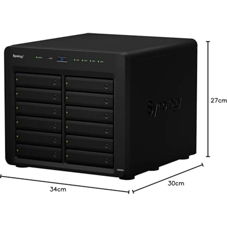 Synology DiskStation DS2422+, NAS Tower mit AMD Ryzen V1500B, 12 Schächte, 4 GB DDR4, 0 TB, DiskStation Manager, schwarz – Bild 11