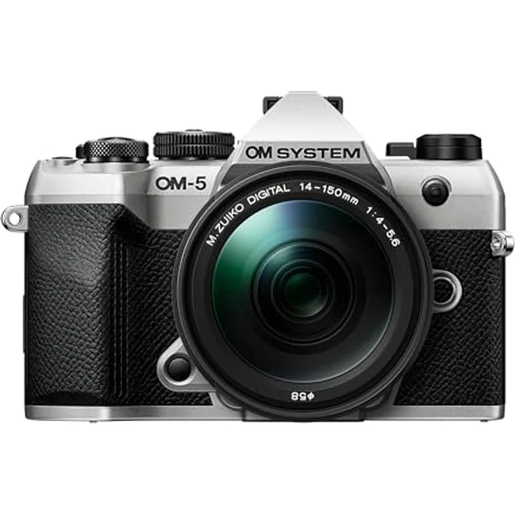 OM SYSTEM OM-5 II 1415-2 Kit, Systemkamera mit 20,4 MP, 4K Video, Staub- und spritzwasserfest, silber – Bild 1